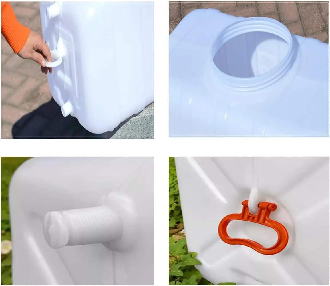 Large Plastic Water Storage Tanks Emergency Water Storage 50L/80L/110L/200L Camping & Hiking Water Storage Water Container Multifunctional Water Tank(Size:50L/13.2gallon)
