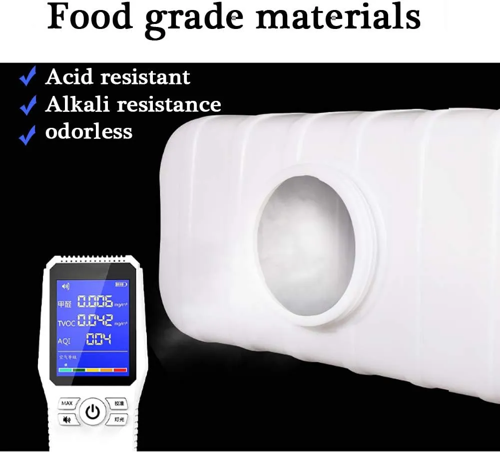 Large Plastic Water Storage Tanks Emergency Water Storage 50L/80L/110L/200L Camping & Hiking Water Storage Water Container Multifunctional Water Tank(Size:50L/13.2gallon)