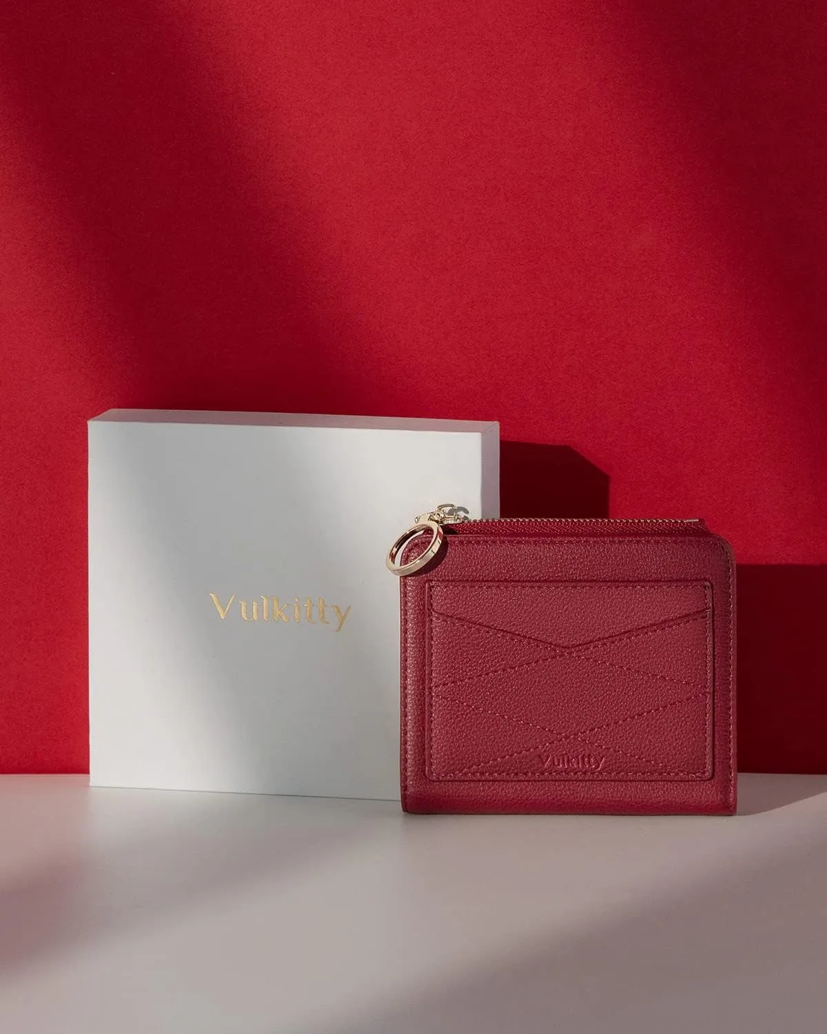 Leather Wallet for Woman RFID Blocking Bifold Small Compact Wallets Zipper Pocket Purse Large Capacity Card Hold Case with ID window