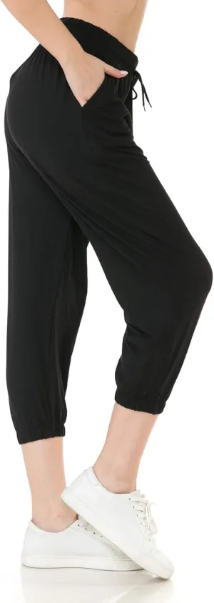 Leggings Depot Women's Jogger Track Cuff Sweatpants with Pockets for Yoga, Workout