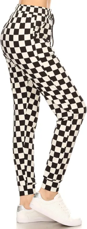 Leggings Depot Women's Relaxed-fit Jogger Track Cuff Sweatpants with Pockets for Yoga, Workout