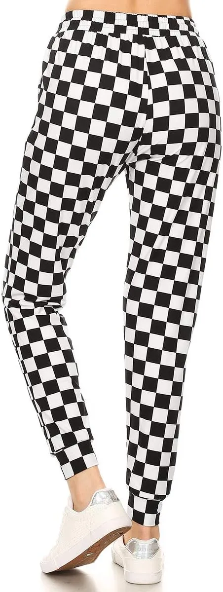Leggings Depot Women's Relaxed-fit Jogger Track Cuff Sweatpants with Pockets for Yoga, Workout