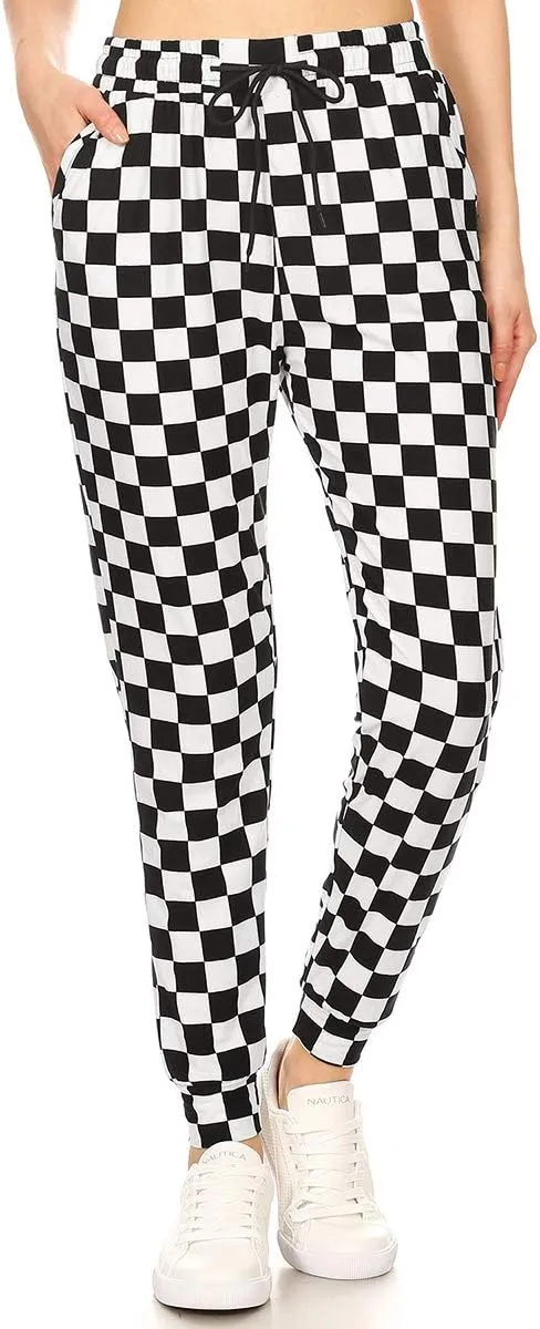 Leggings Depot Women's Relaxed-fit Jogger Track Cuff Sweatpants with Pockets for Yoga, Workout
