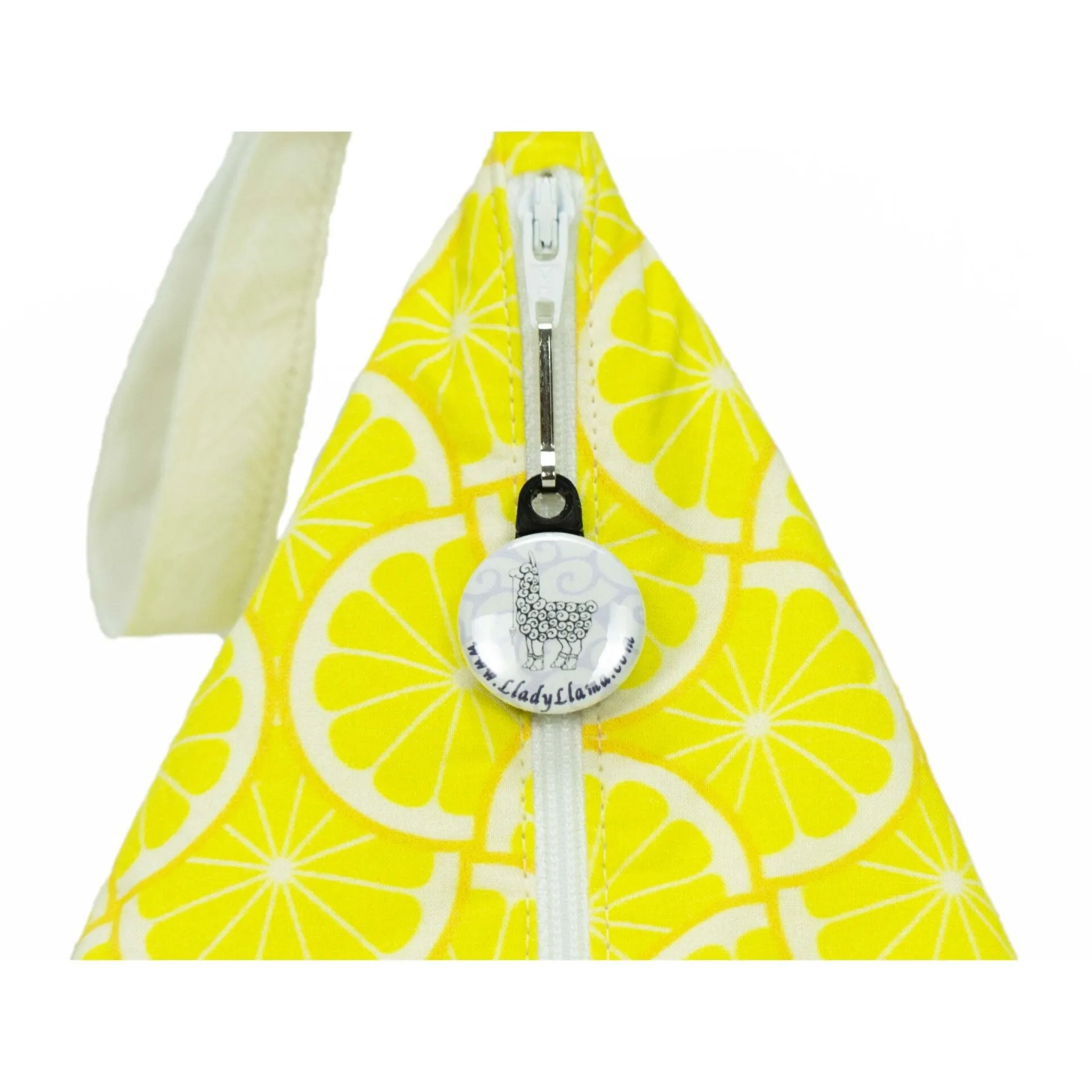 Lemonade  - Llexical Divided Sock Pouch - Knitting, Crochet, Spinning Project Bag