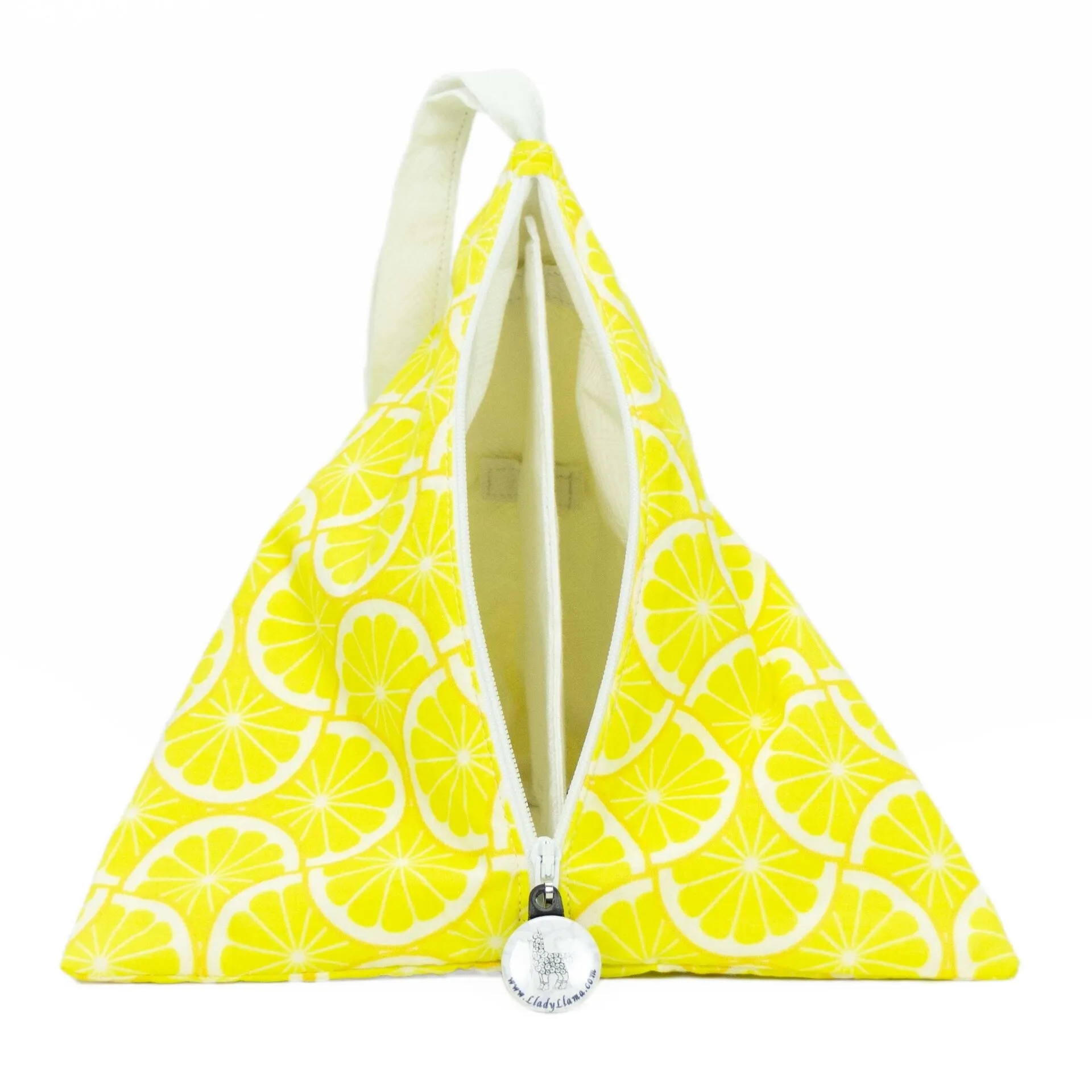 Lemonade  - Llexical Divided Sock Pouch - Knitting, Crochet, Spinning Project Bag