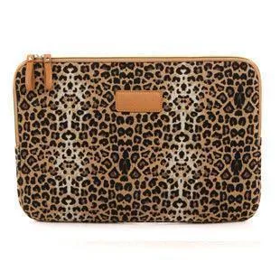 Leopard canvas notebook liner bag