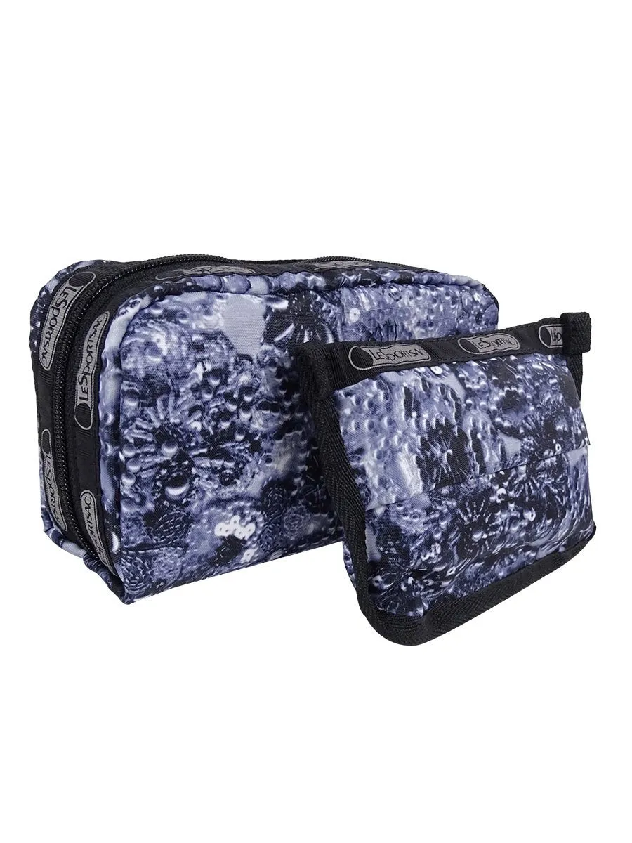 LeSportsac Boxed Rectangular Cosmetic and Tissue Pouch Combo Bag