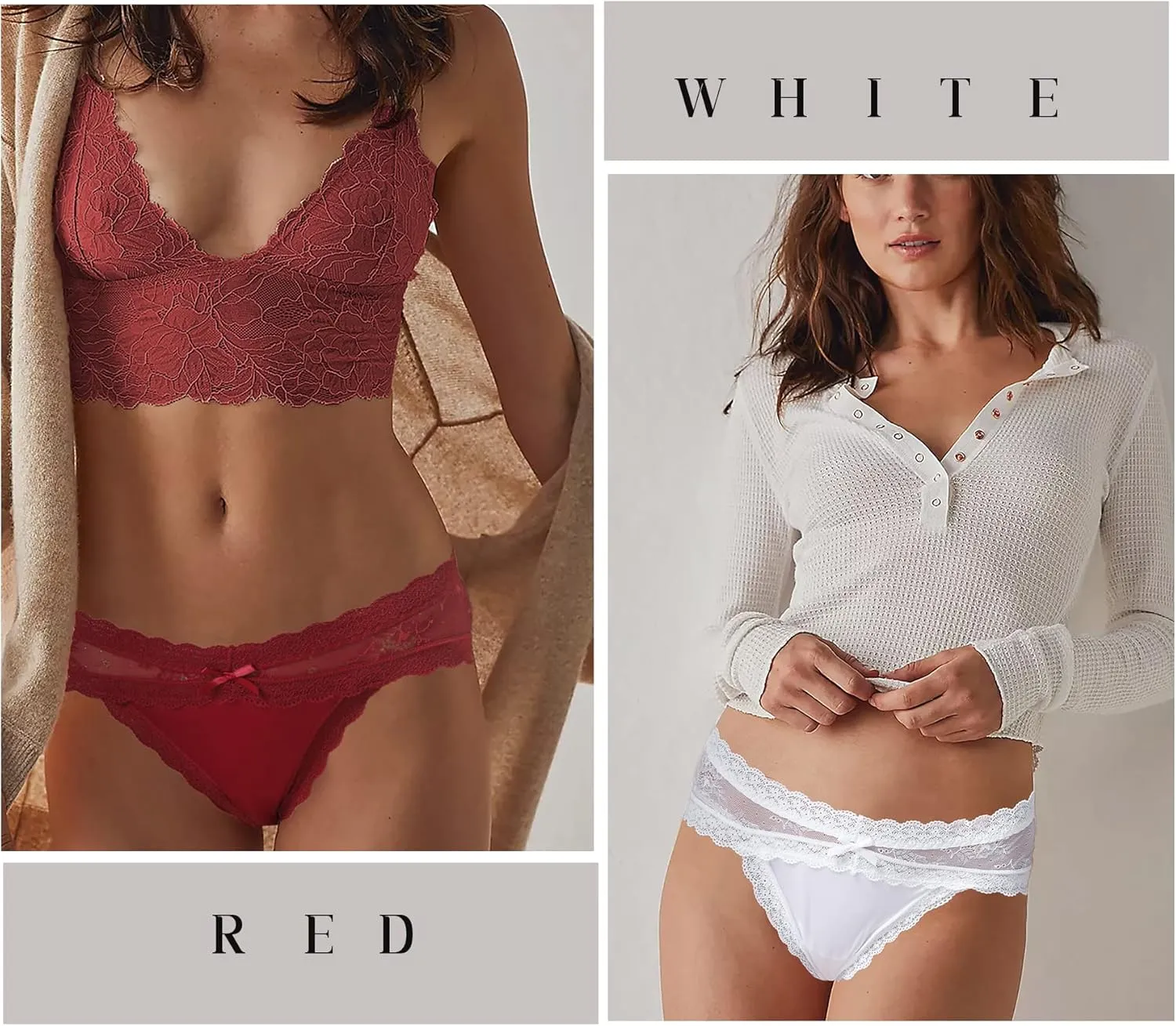 LEVAO Women Lace Underwear Sexy Breathable Hipster Panties Stretch Seamless Bikini Briefs Multipack