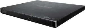 LG Electronics BP60NB10 Ultra Slim Portable Hybrid Drive UHD 4K/Blu-ray/DVD /-RW Drive, USB 3.0 Compatible, PC Windows, Linux, Mac OS, with M-DISC support, Noise Reduction, Black