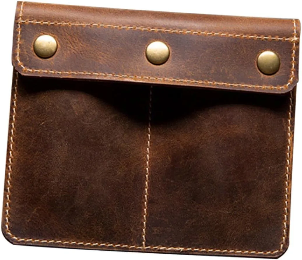 LIFKOME Slot Leather Watch Organizer for Couples Portable Retro Watch Holder Pockets Design for Home and Travel Use
