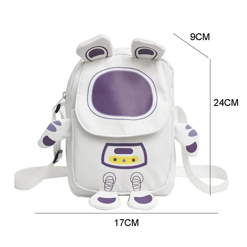 Lightweight Cartoon Crossbody Bag For Students
