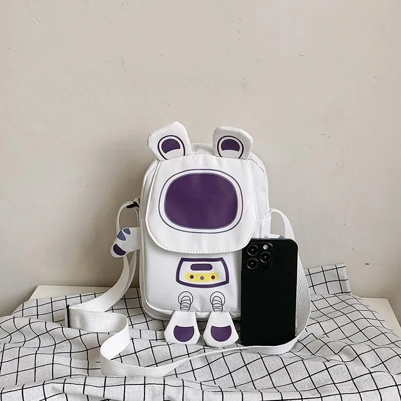 Lightweight Cartoon Crossbody Bag For Students