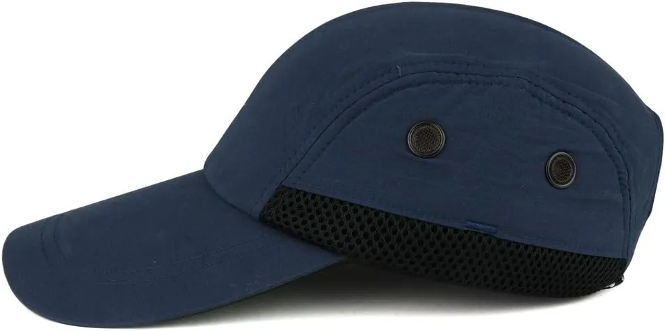 Lightweight UV 50  UPF Cool Crown Mesh Lined Sunshield Long Bill Cap