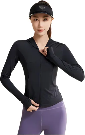 lilaBelle]Lightweight Breathable UPF50  Protection Hoodie for Women【UV Block】, Quick-Dry Material, Perfect for Gym, Yoga, Running, and Outdoor Activities