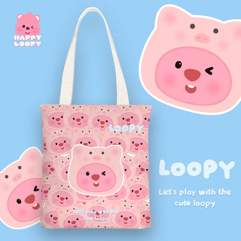 Little Beaver Canvas Female Simple For Shoulder Bags