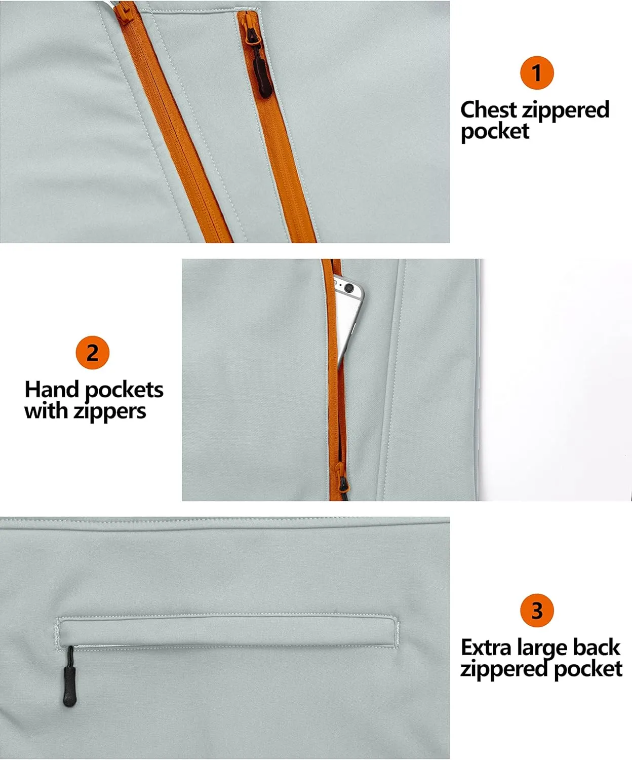 Little Donkey Andy Women's Fleece Lined Softshell Vest Lightweight Windproof Sleeveless Jacket for Hiking Outdoor Travel Golf