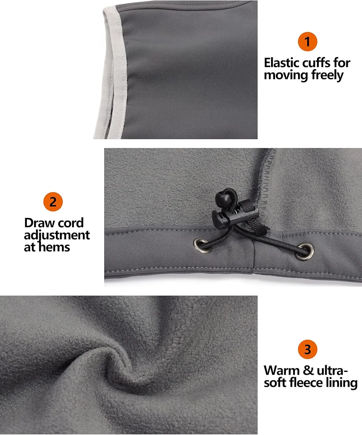 Little Donkey Andy Women's Fleece Lined Softshell Vest Lightweight Windproof Sleeveless Jacket for Hiking Outdoor Travel Golf