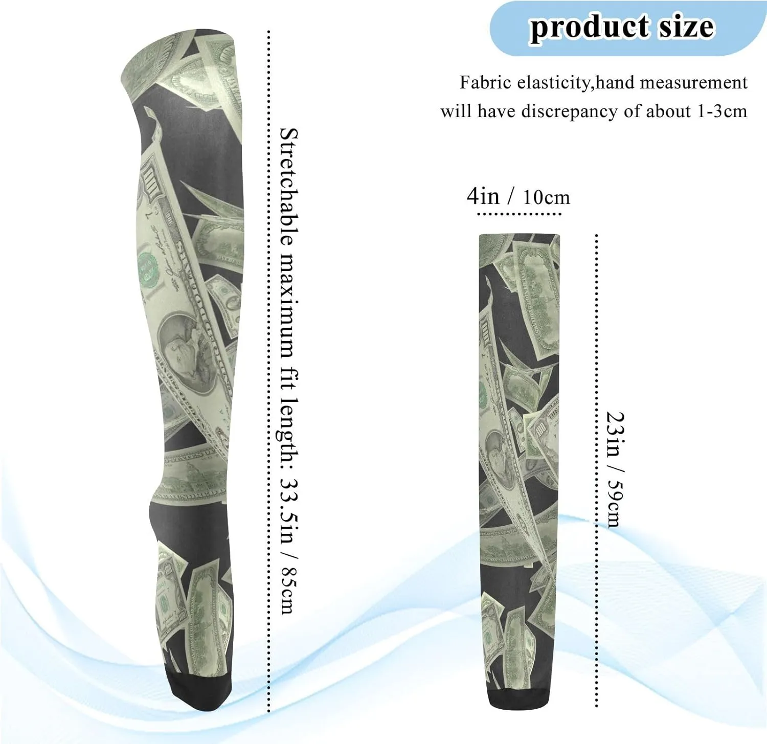 Long High Knee Stock Casual Athletic Stockings Soft Breathable Socks for Women Running Cycling Hiking