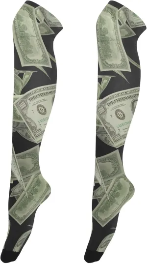 Long High Knee Stock Casual Athletic Stockings Soft Breathable Socks for Women Running Cycling Hiking