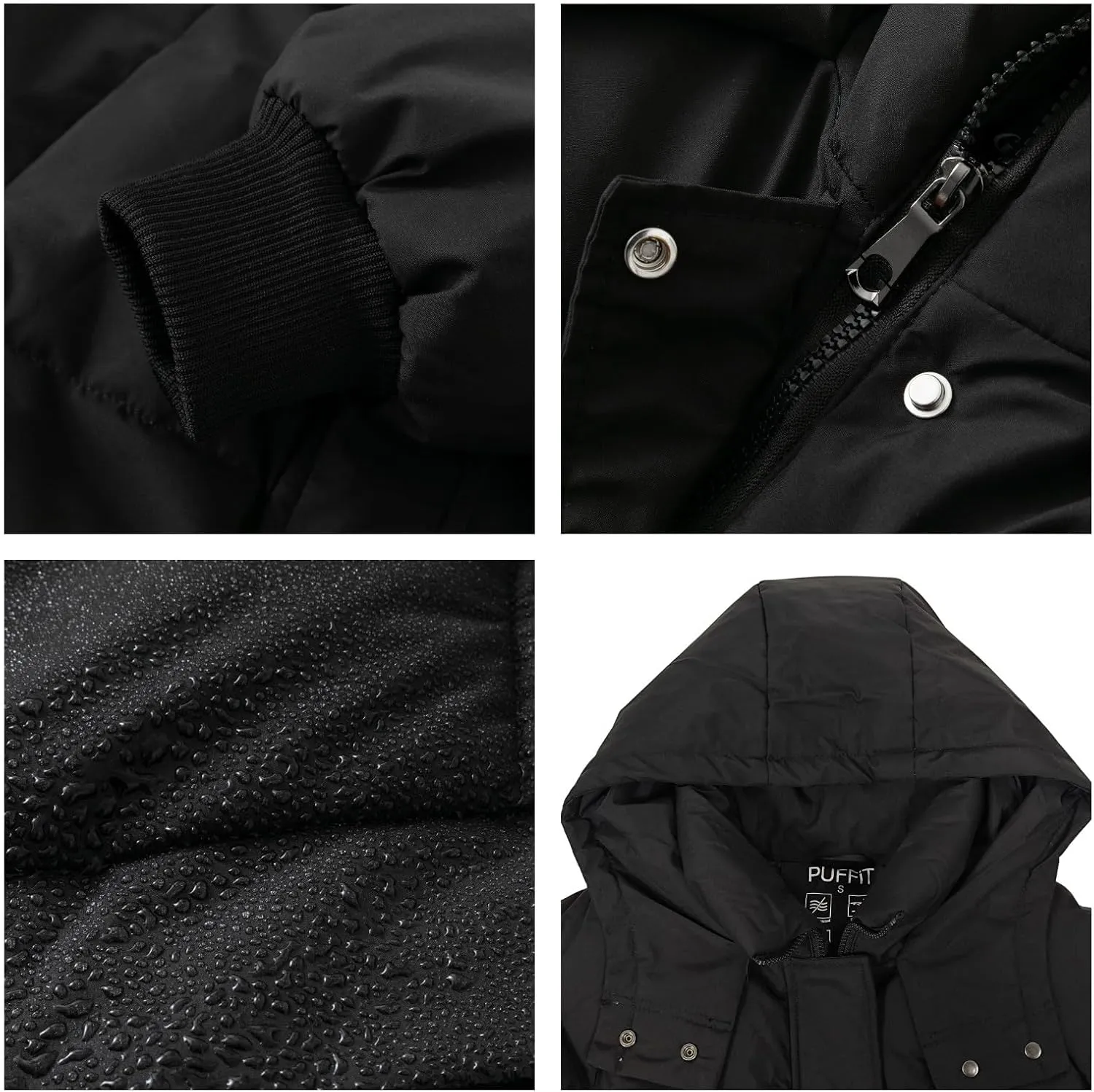 Long Puffer Jacket for Women,2024 Thickened Winter Coat Hooded with Deep Pockets, Ladies Warm Winter Jacket