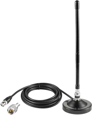 Long Range 27MHz Heavy Duty Magnetic Base Station Soft Whip CB Radio Antenna Kit for Cobra Midland Uniden Maxon President Anytone Vehicle Car Truck Mobile Handheld CB Radio Police Scanner, Eifagur