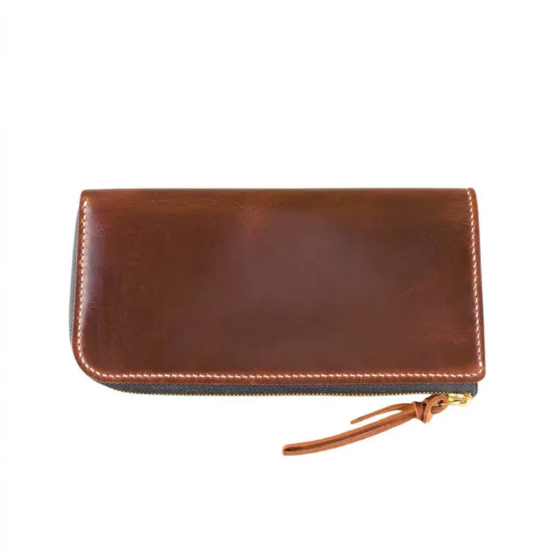 Long Zip Wallet, Brown