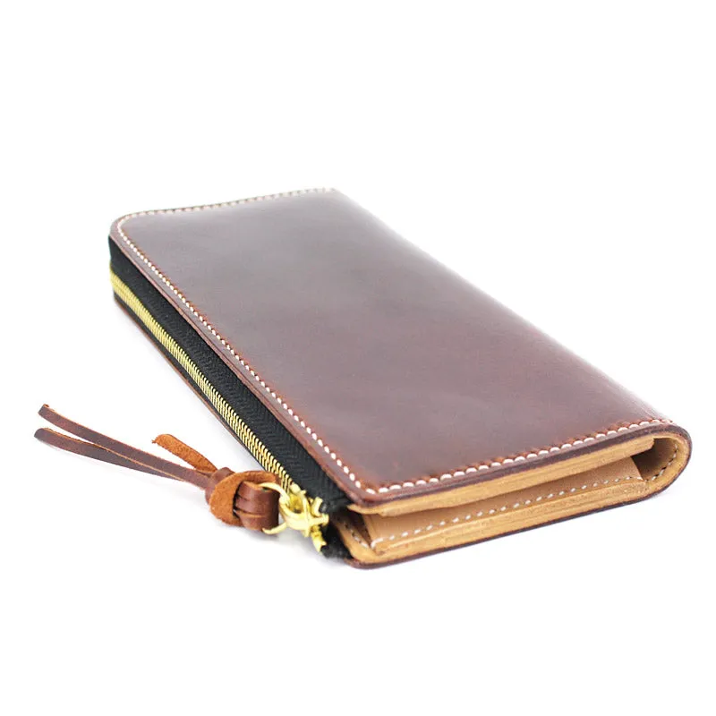 Long Zip Wallet, Brown