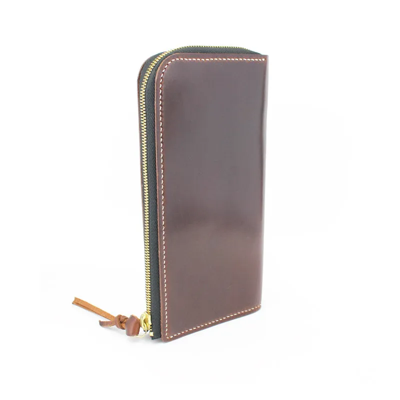 Long Zip Wallet, Brown