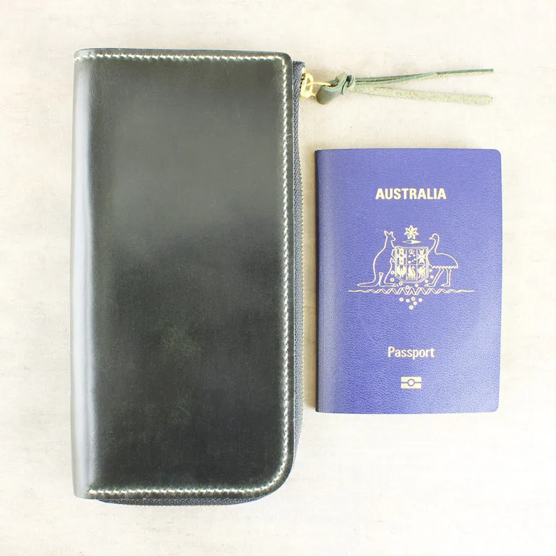 Long Zip Wallet, Olive