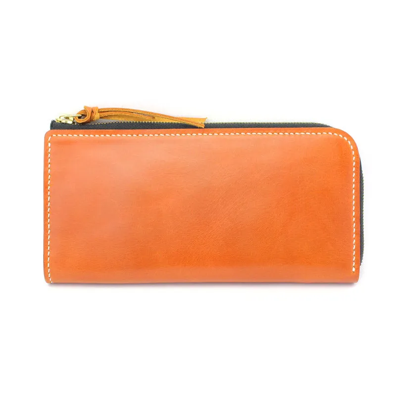 Long Zip Wallet, Tan