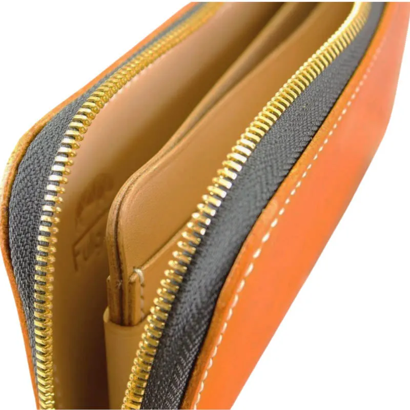 Long Zip Wallet, Tan