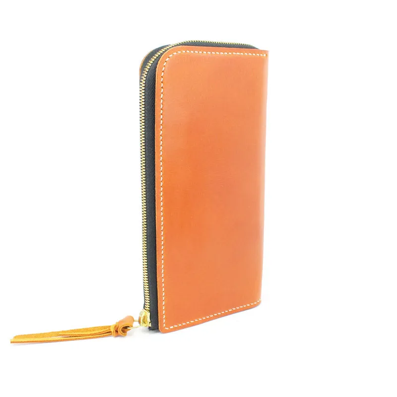 Long Zip Wallet, Tan