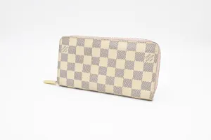 Louis Vuitton Long Zippy Wallet in Damier Azur Canvas