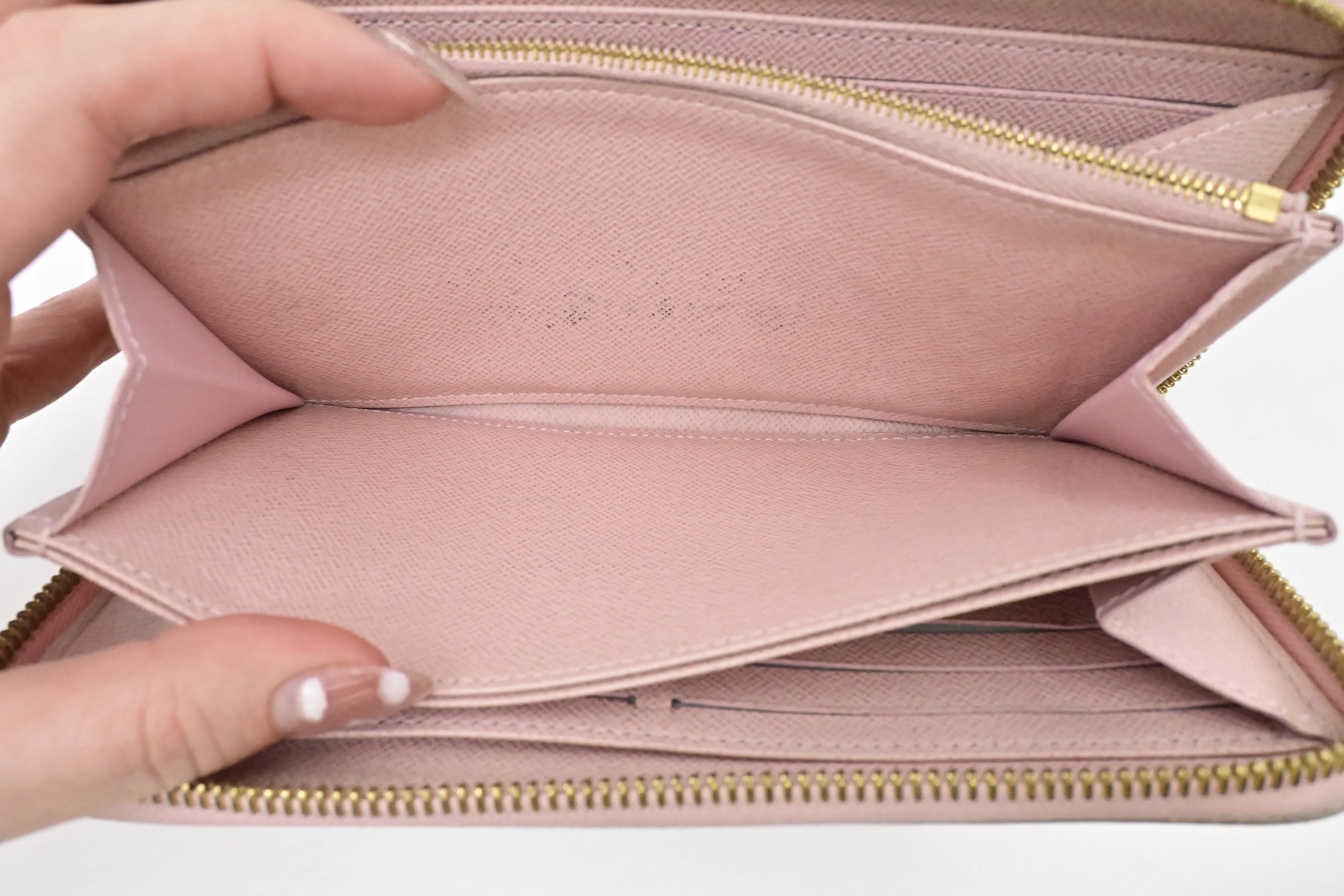 Louis Vuitton Long Zippy Wallet in Damier Azur Canvas