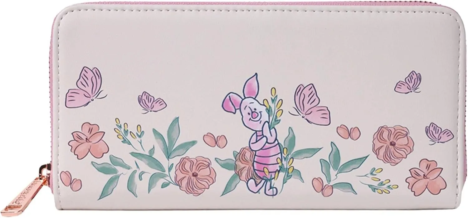 Loungefly Disney Piglet Wallet Zip Around Clutch (Pink, Piglet)