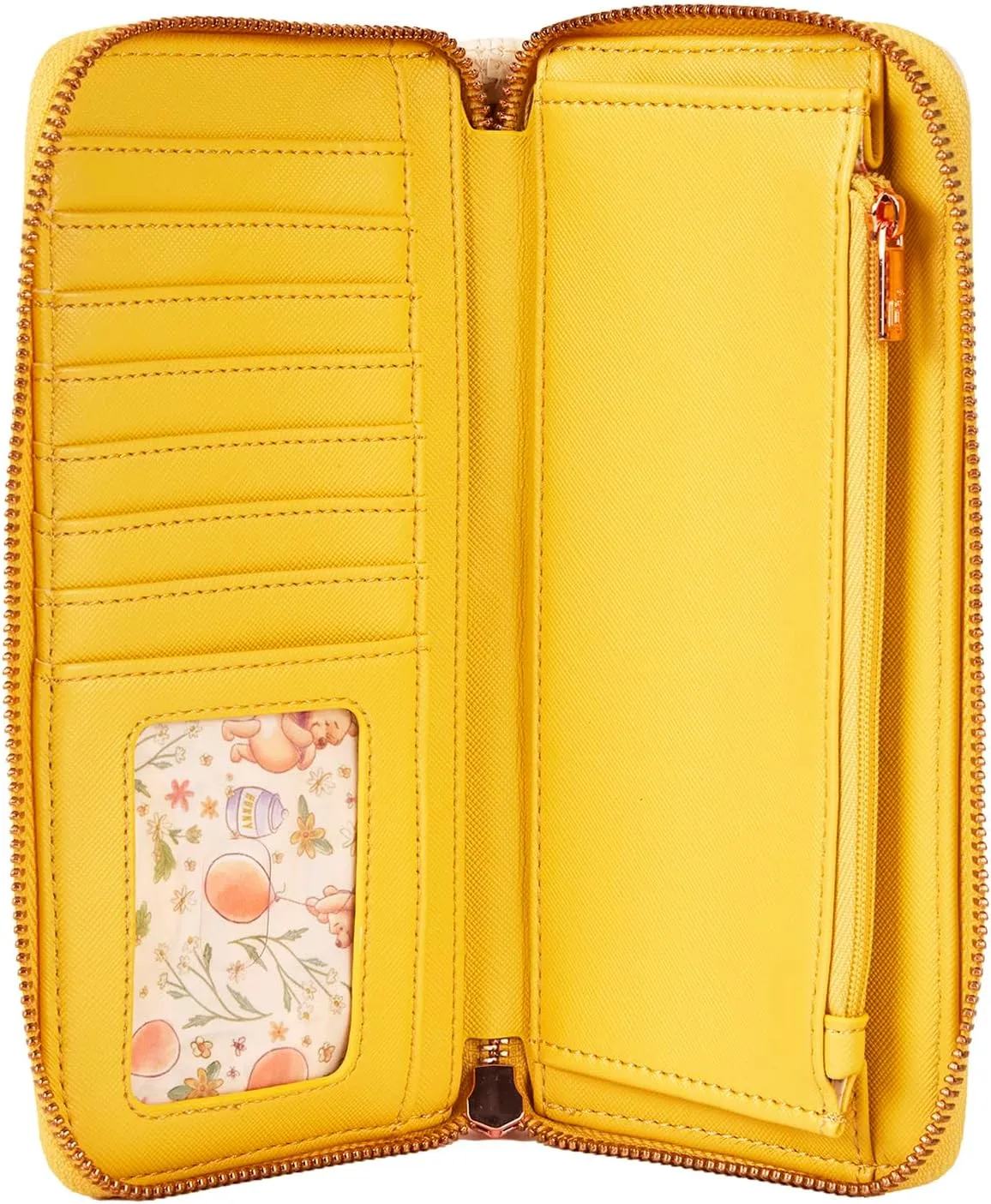 Loungefly Disney Pooh Wallet Zip Around Clutch (Yellow, Pooh)