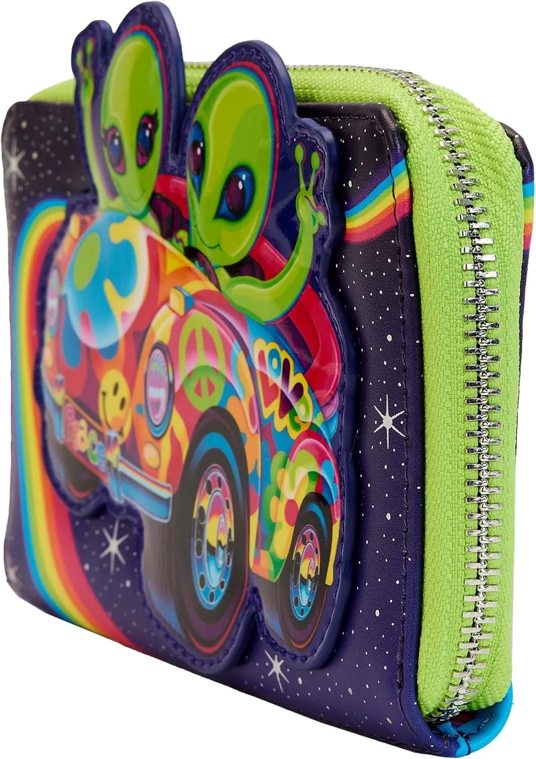 Loungefly Scooby Doo Psychedelic Monster Chase Glow in the Dark Flap Wallet