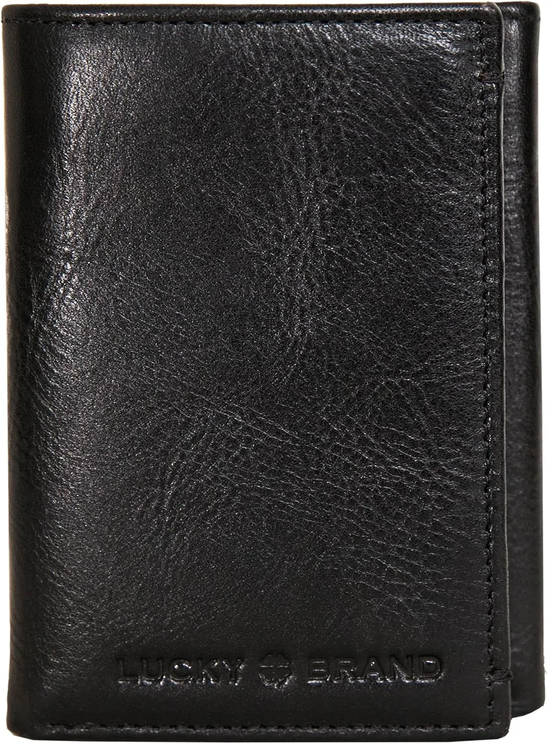 Lucky Brand Men's Trifold Wallet | Id Window | Card Slots | Leather | Organization | Durable | Stylish