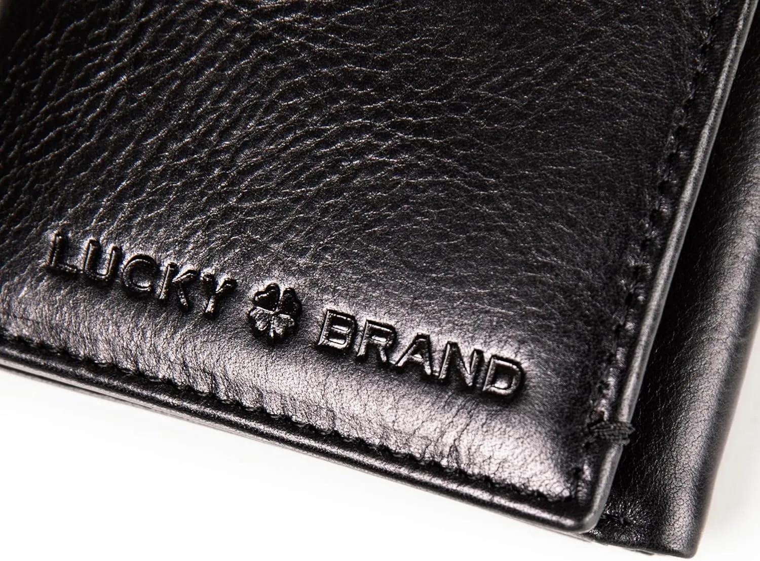 Lucky Brand Men's Trifold Wallet | Id Window | Card Slots | Leather | Organization | Durable | Stylish