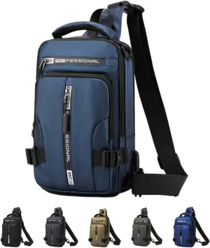 Luckyabow Waterproof Crossbody Bag, Mens Crossbody Bag, Waterproof Sling Bag Crossbody Backpack For Mens