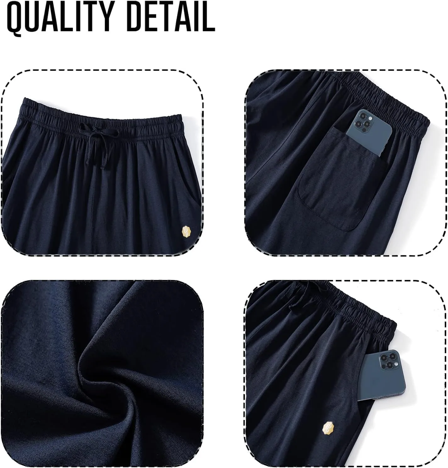 LUCKYCATCUS Women's Bermuda Shorts Jersey Shorts with Pockets Yoga Walking Athletic Long Shorts for Women Knee Length