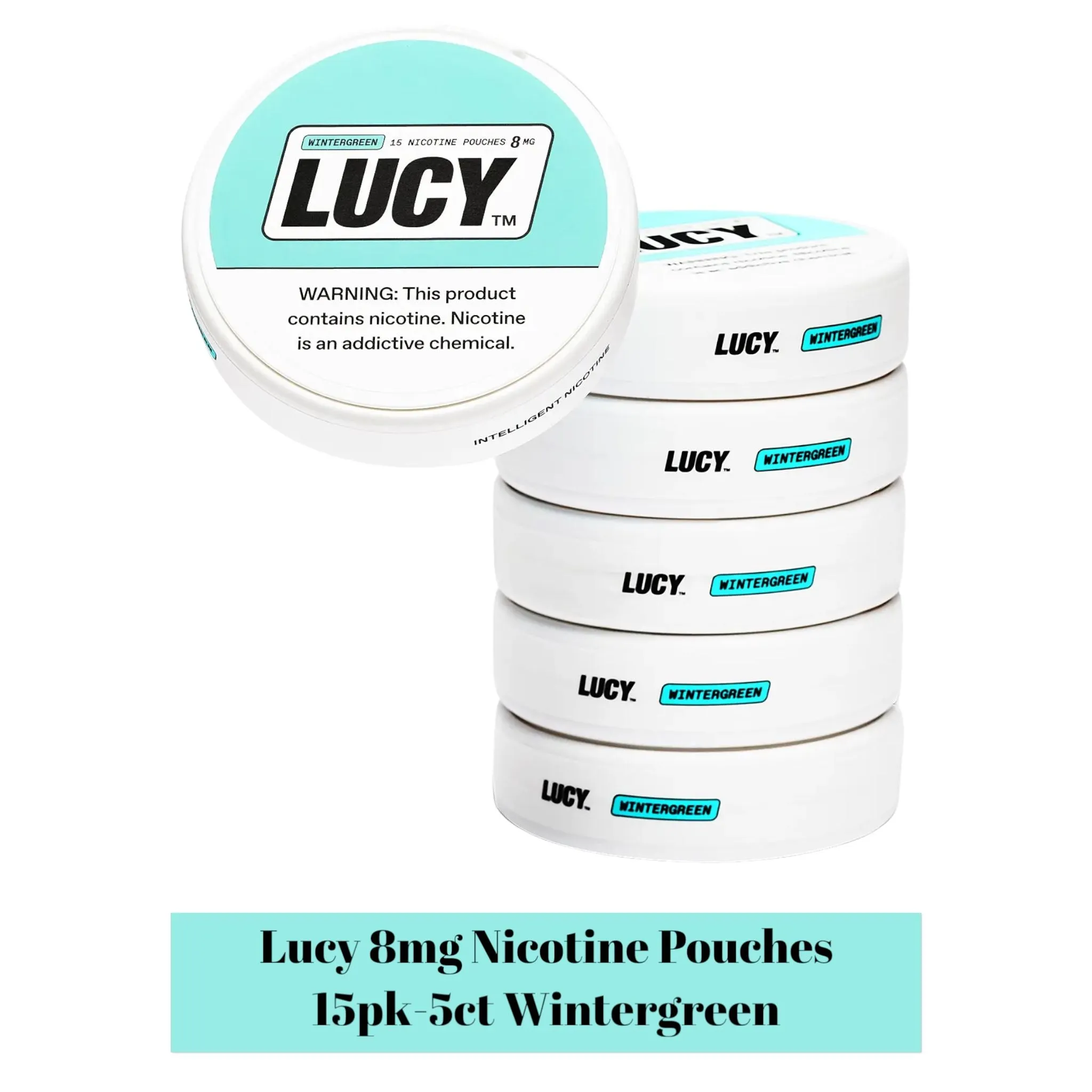 LUCY Nicotine Pouches 8mg 15pk -5ct