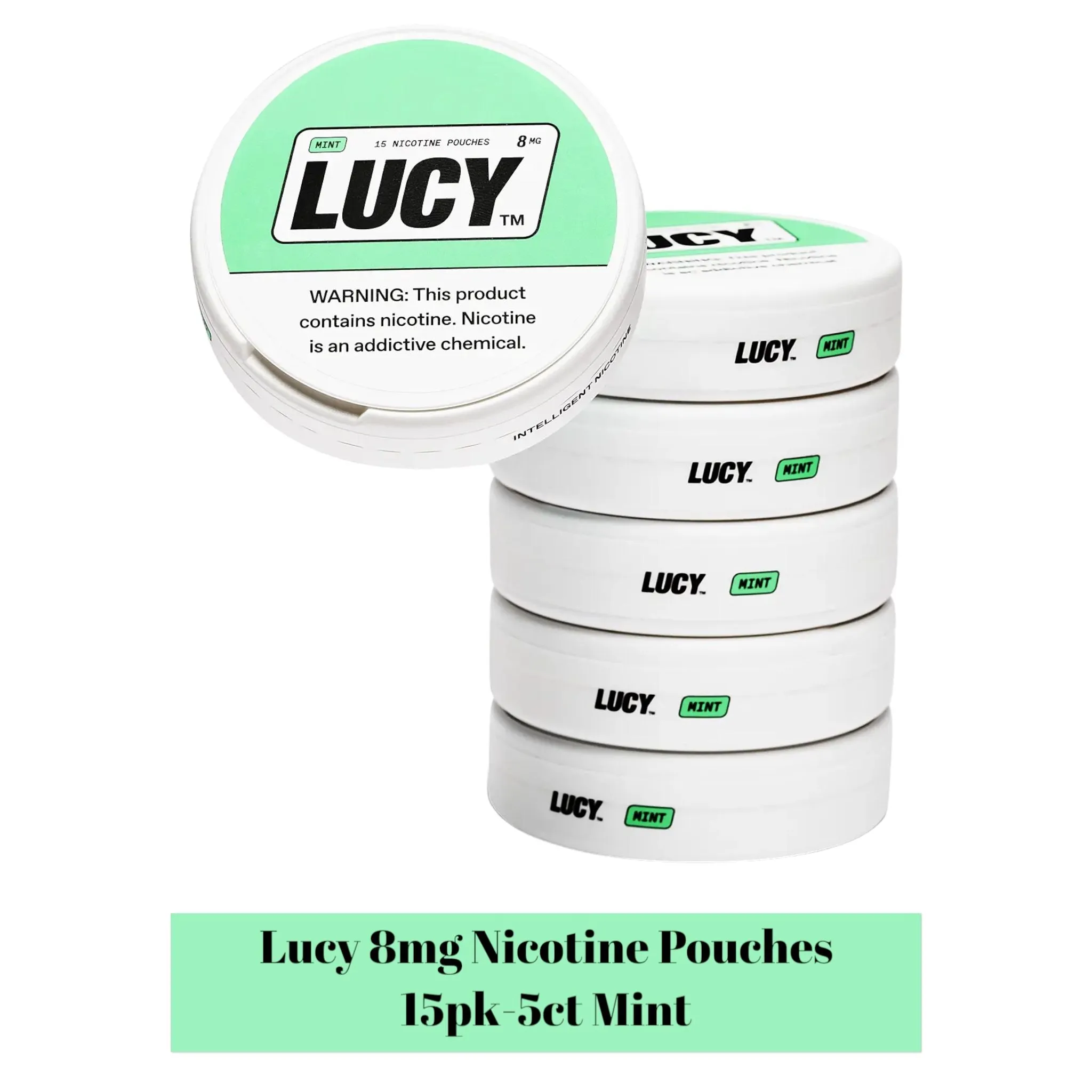 LUCY Nicotine Pouches 8mg 15pk -5ct