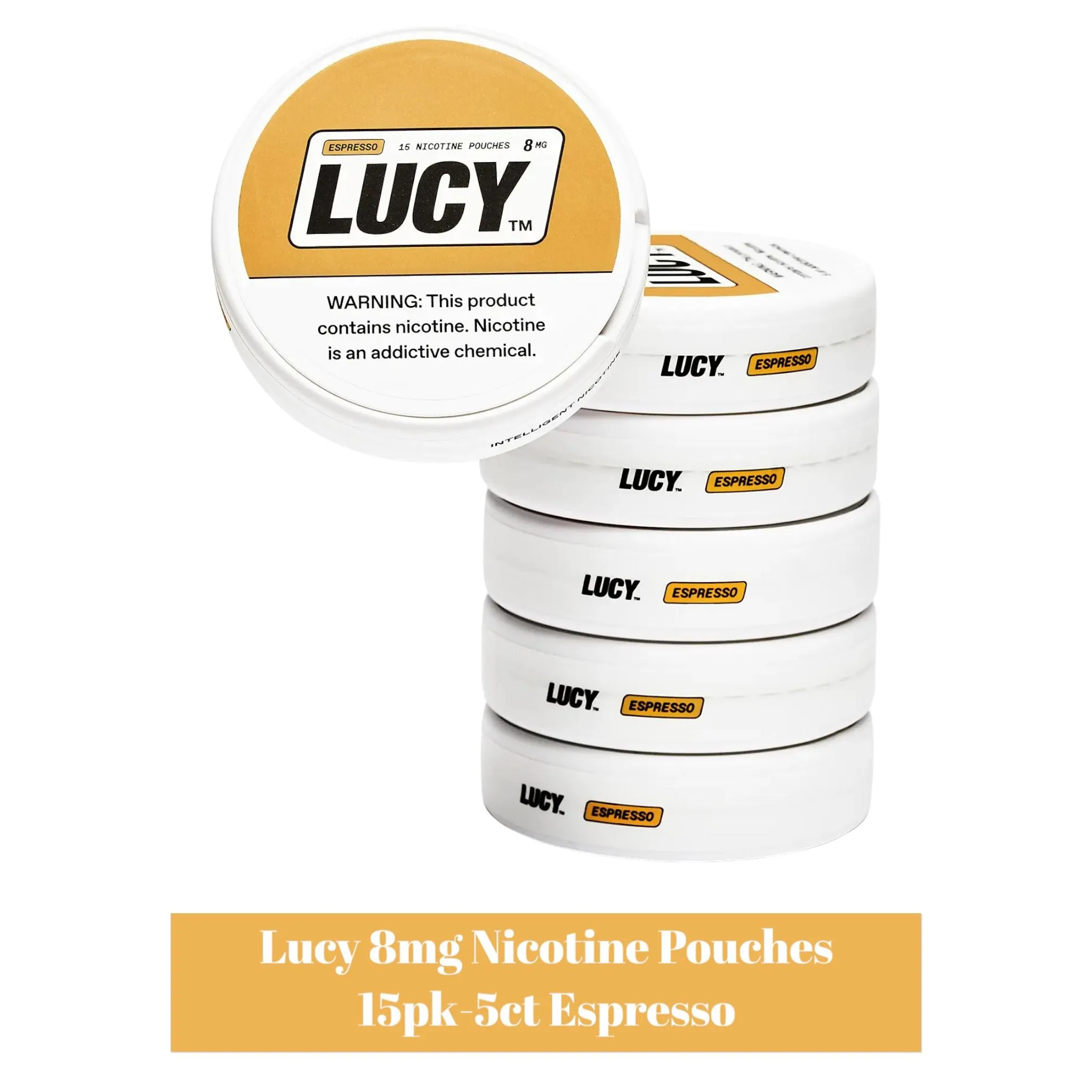 LUCY Nicotine Pouches 8mg 15pk -5ct