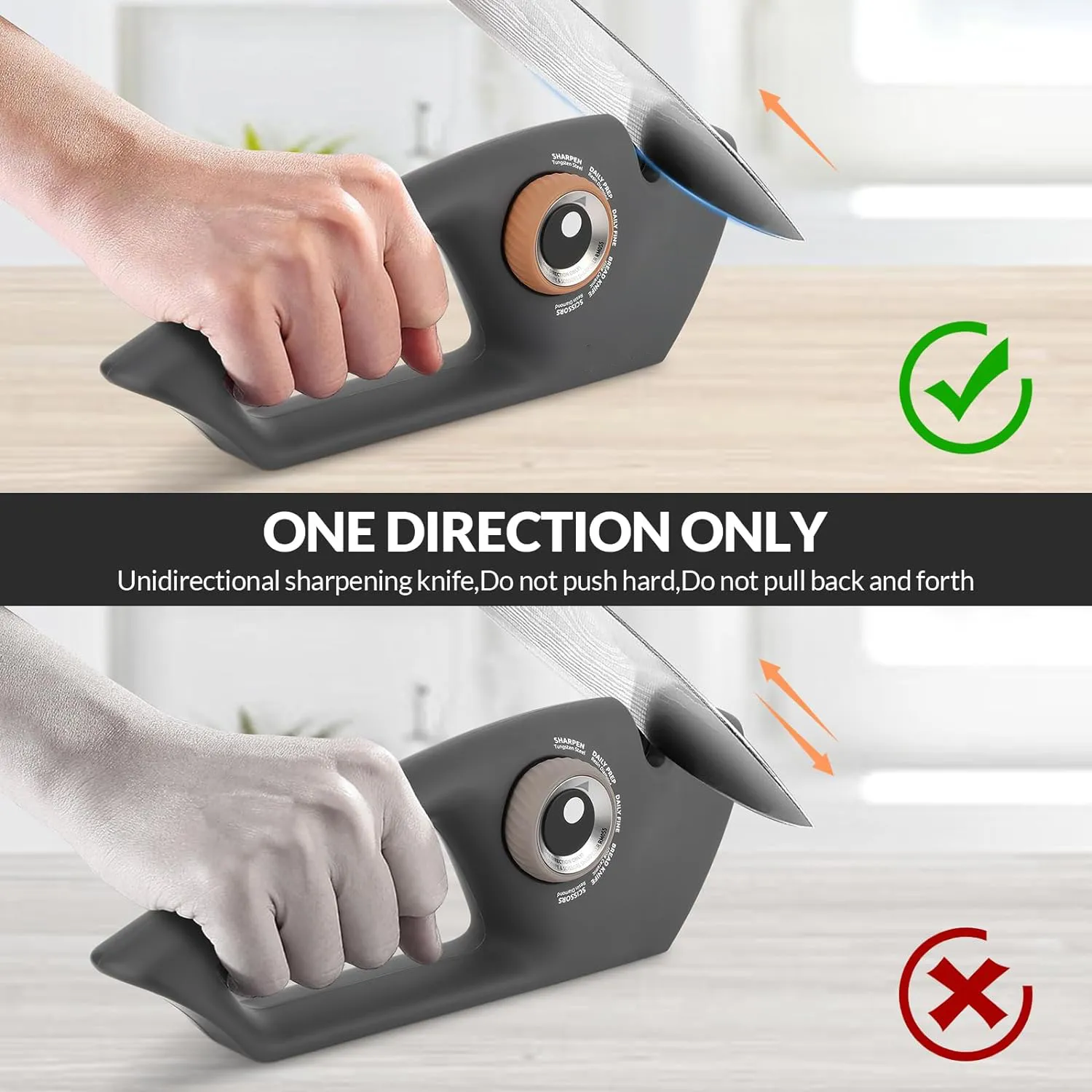 Luxora Handheld Kitchen Knife Sharpener Scissor Tool