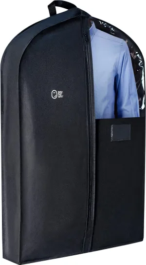 Luxury Storage Garment Bag for Men and Women Shirt, Blouse, Wool Sweater, Suit Jacket | 40 Inch   5 Inch Gusset | Premium Hanging, Breathable, Foldable Clothes Protector and Travel Cover