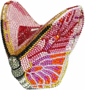 Luxury Women Butterfly Rhinestone Clutch Purse Ladies Crystal Evening Bag Diamonds Bridal Purse Cocktail Prom Handbag
