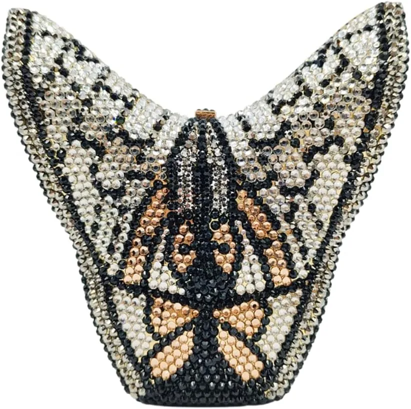 Luxury Women Butterfly Rhinestone Clutch Purse Ladies Crystal Evening Bag Diamonds Bridal Purse Cocktail Prom Handbag