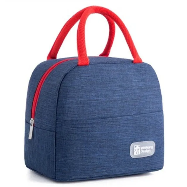MACROUPTA Canvas Pattern Insulated Cooler Lunch Box Bag