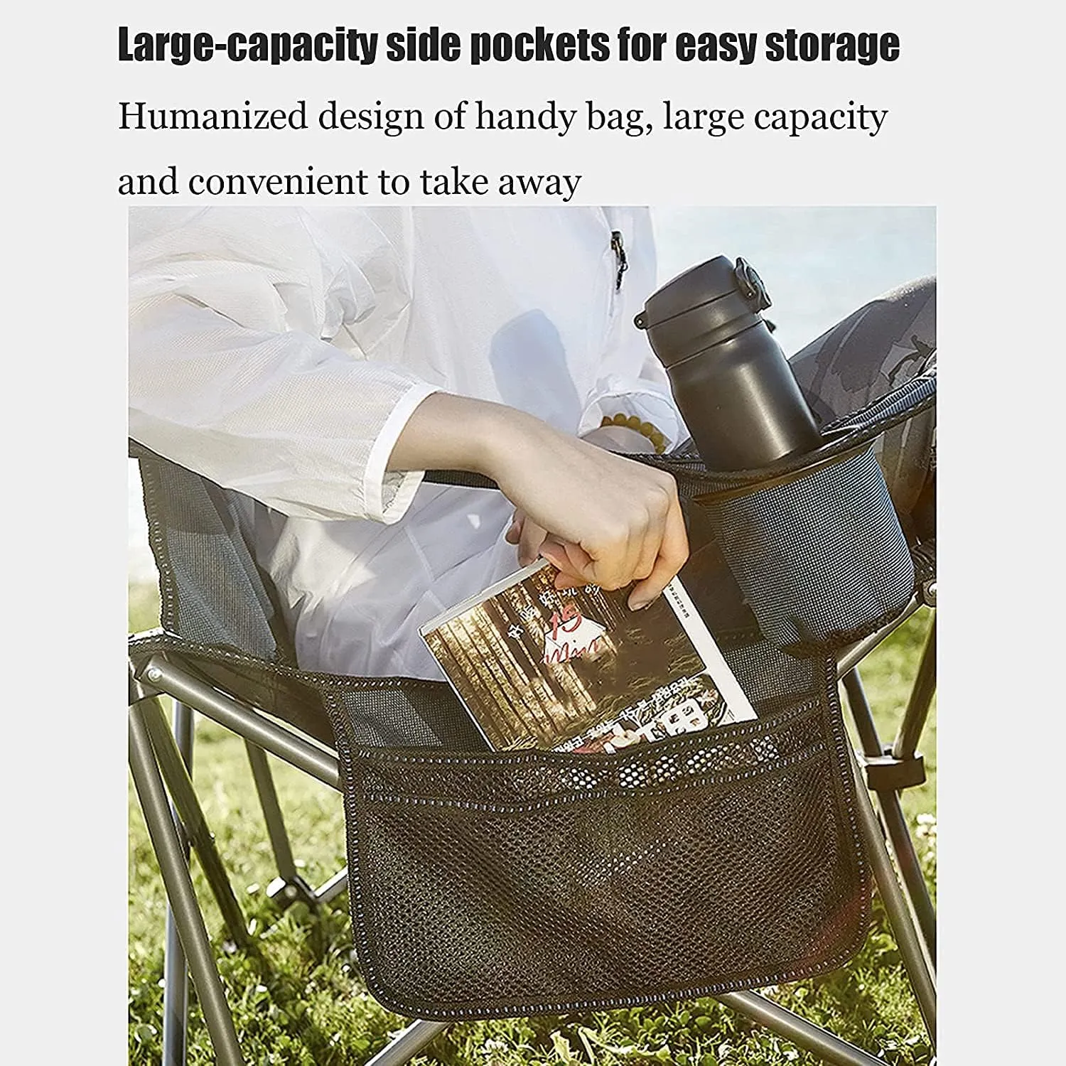 Managerial s, Camping s Outdoor Furniture Beach s Outdoor Folding Portable Lawn Folding Seat Arm with Cup Holder Pillow and Carry Bag Leisure Recliner Stool Folding s P